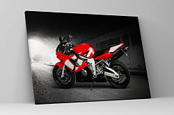 Obraz Cestná motorka červená 1723